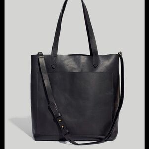 Madewell Black Medium Transport Tote.
